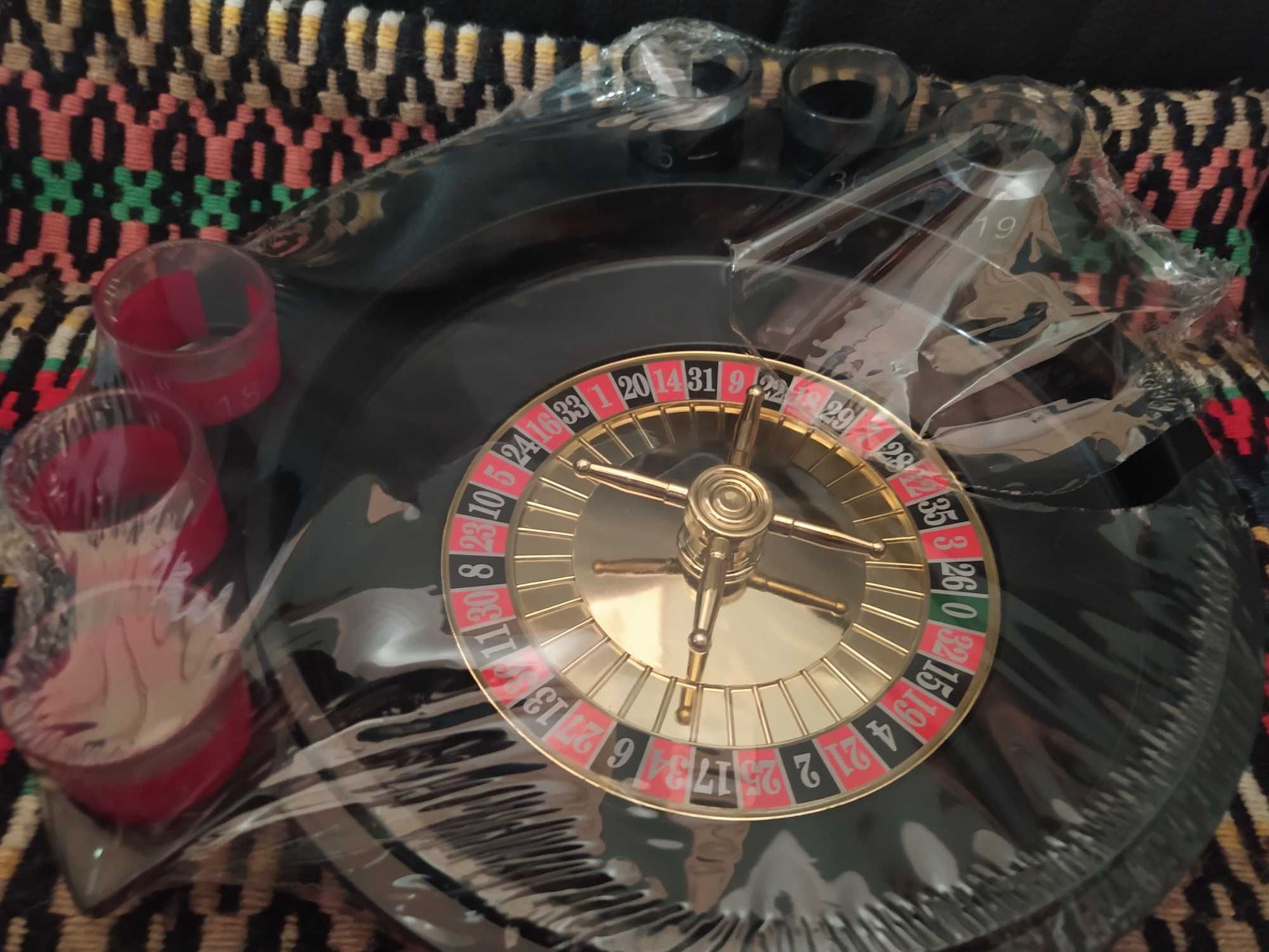 Jogo Roleta Com 6 Copos Para Shot. NOVA!