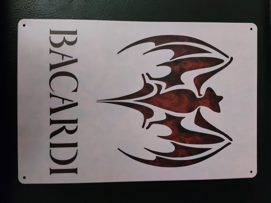 Placa metal Coca-Cola, Bacardi, Gin Tonic - Estilo Vintage