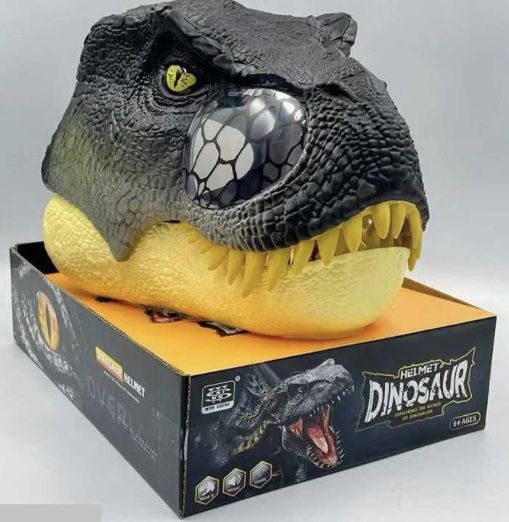 Маска Динозавр Тираннозавр Рекс с движимой челюстью звук и свет