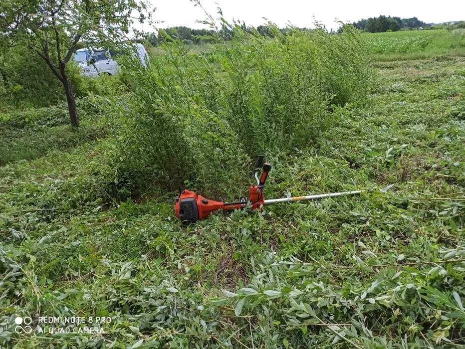 Покіс трави та бур'ну. Стрижка газону.