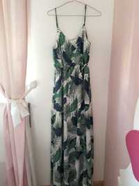 Vestido comprido floral L