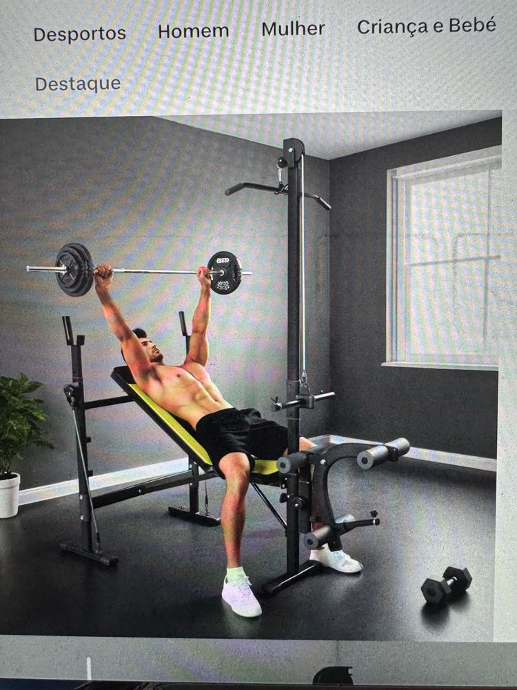 Banco musculação multifunções Decathlon