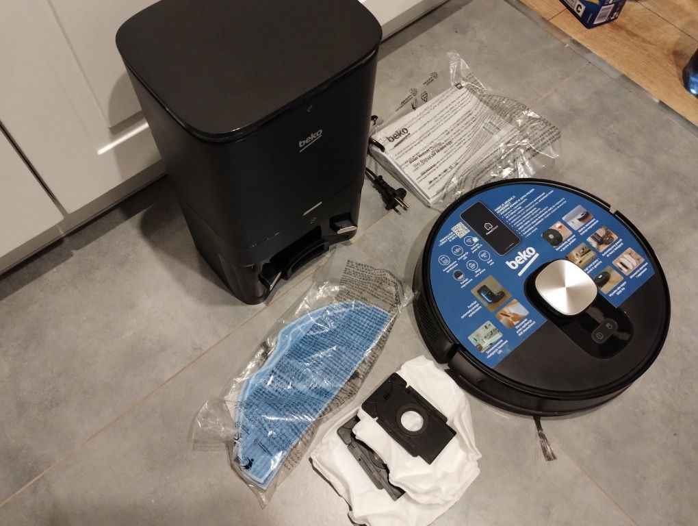 Nowy Robot sprzątający Beko RoboSmartPro VRR94314VB Stacja oczyszczają