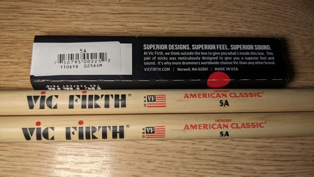 Барабанные палочки Vic Firth для ударных