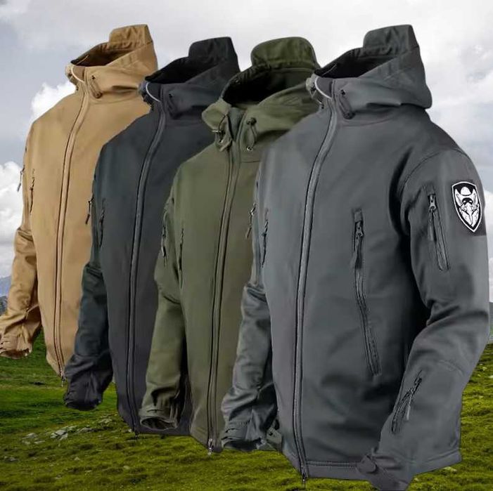 Тактическая куртка штаны костюм черный SoftShell Софтшел мужской спорт