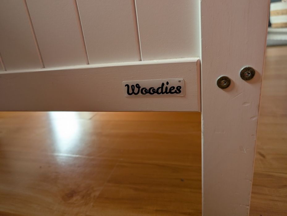 Woodies łóżeczko 120*60 country cot, przewijak, materac ,