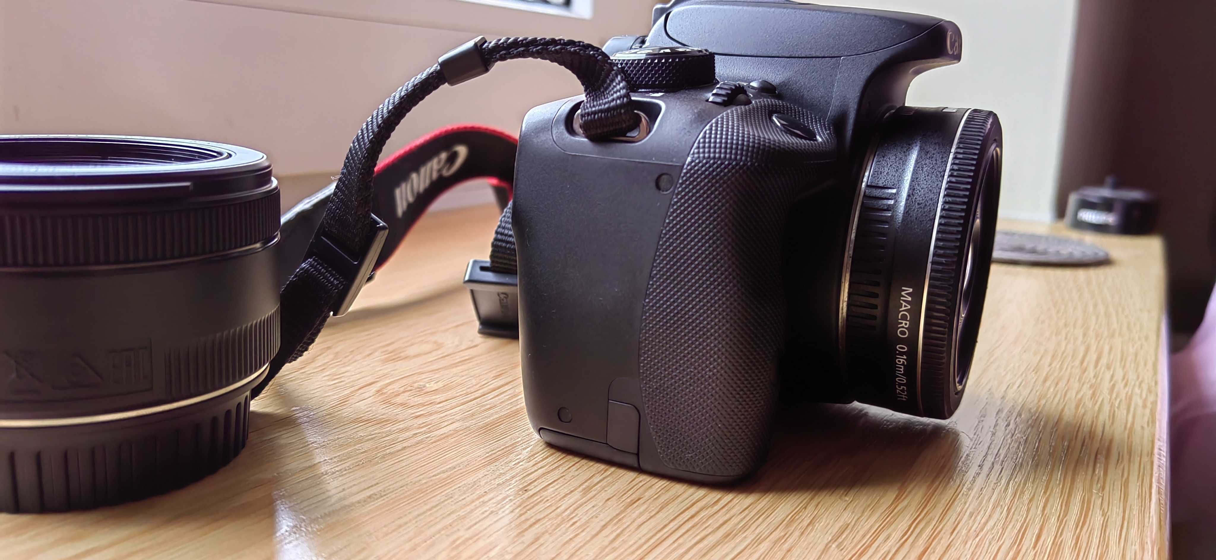 Canon eos 100D obiektyw Canon ef-s 24 2.8 stm i Canon ef 50 1.8 stm