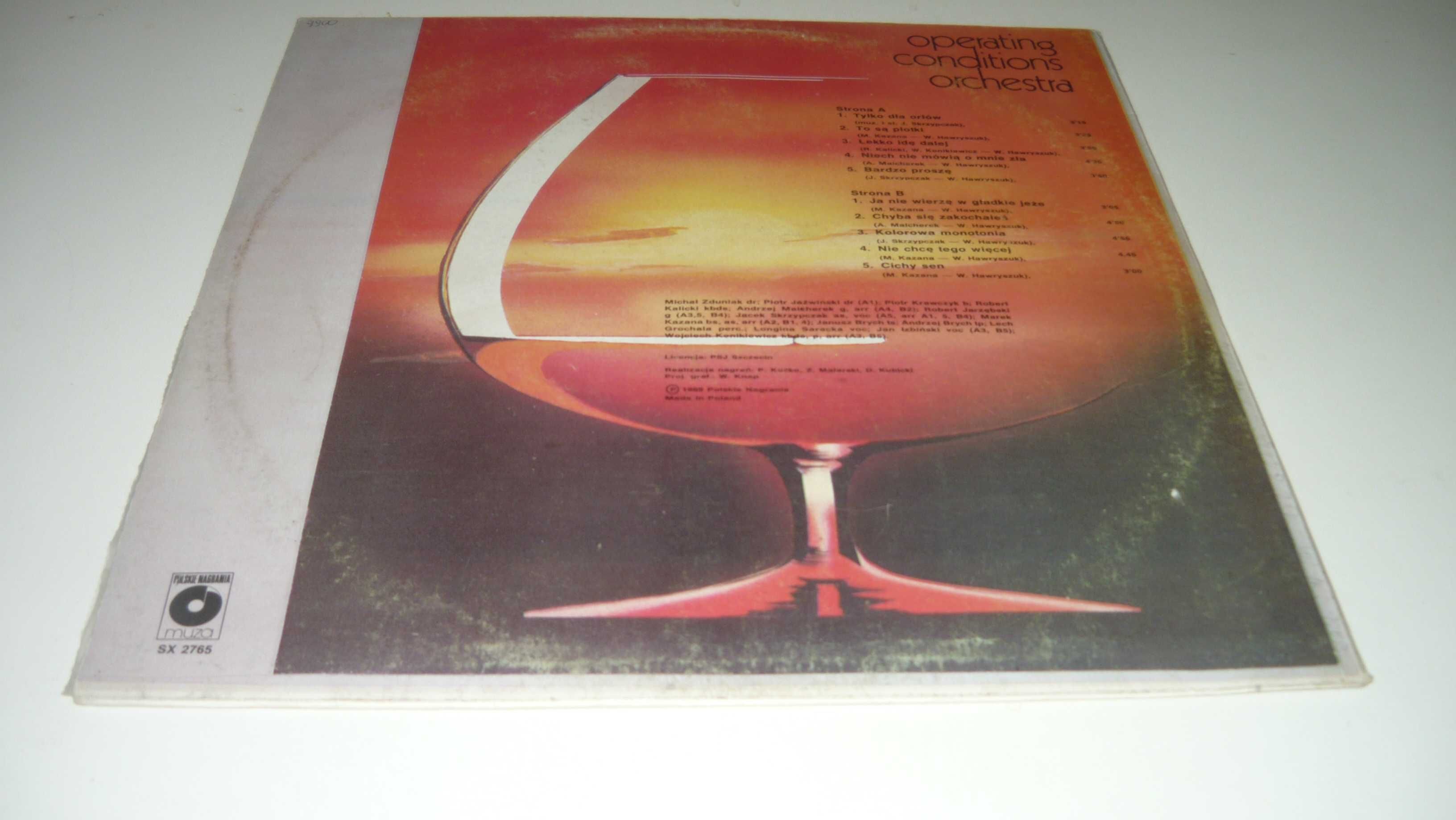 Operating Conditions Orchestra LP