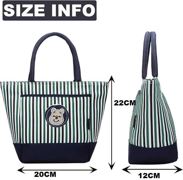 CW31 Mini Shopper Mała Torebka Wodoodporna Materiałowa Poręczna Misiu