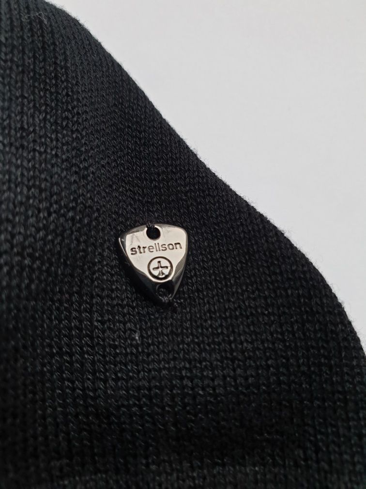 Strellson - L - Пуловер чоловічий чорний 100% Cotton мужской джемпер
