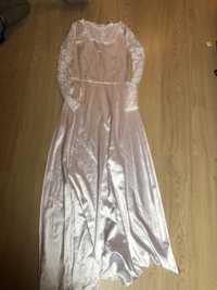 Sukienka kostium przebranie ślub biała suknia koronka 36 S