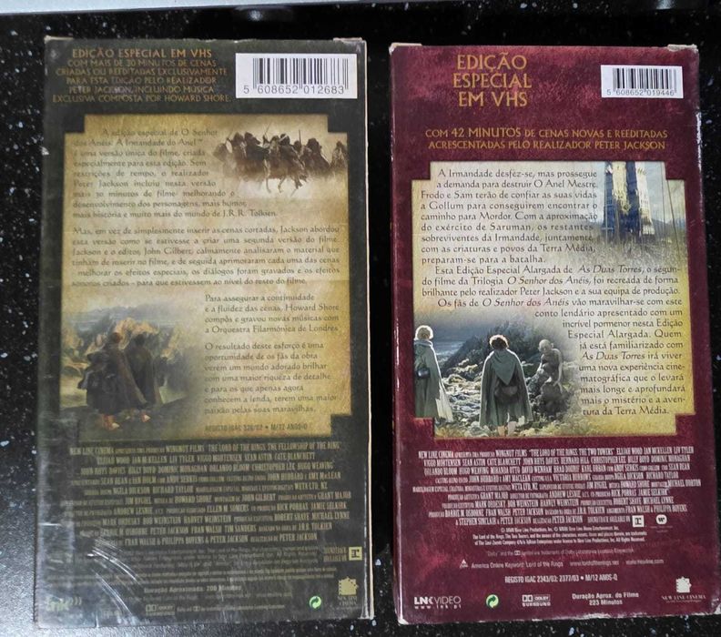VHS Senhor dos Aneis ( ler Descricao)  Site