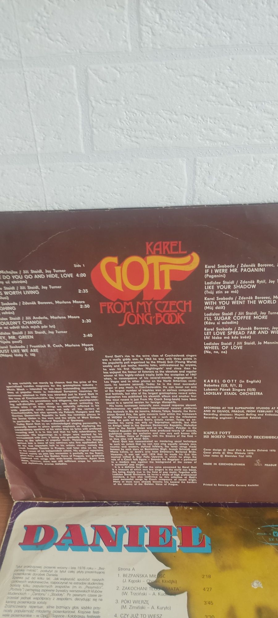 Płyty winylowe m.in. Karel Gott