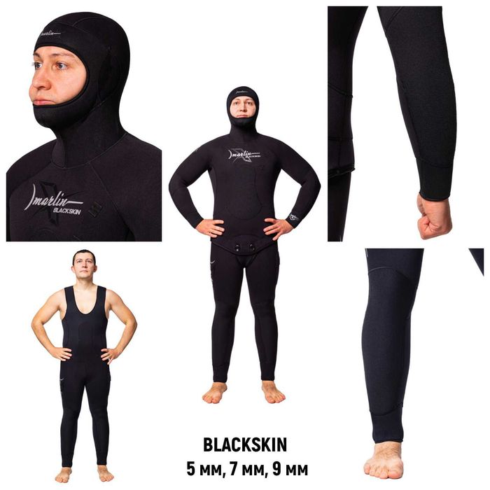 Гідрокостюм 2, 3, 5, 7, 9 мм, гидрокостюм для подводной охоты Marlin