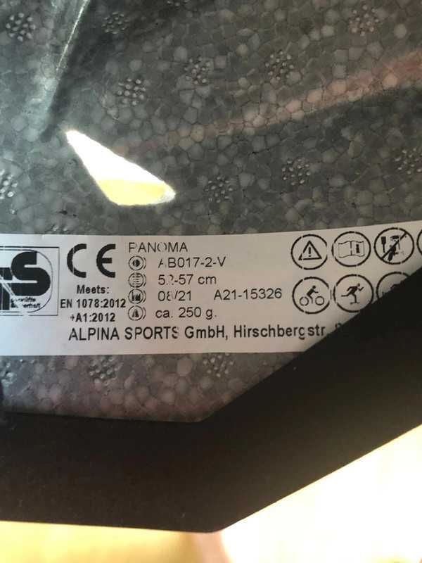 Biały kask sportowy Alpina