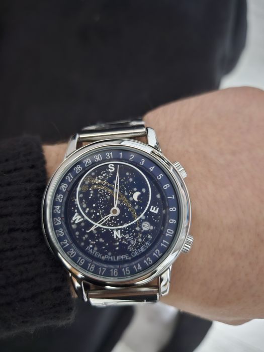 Zegarek automatyczny Patek Galaxy silver