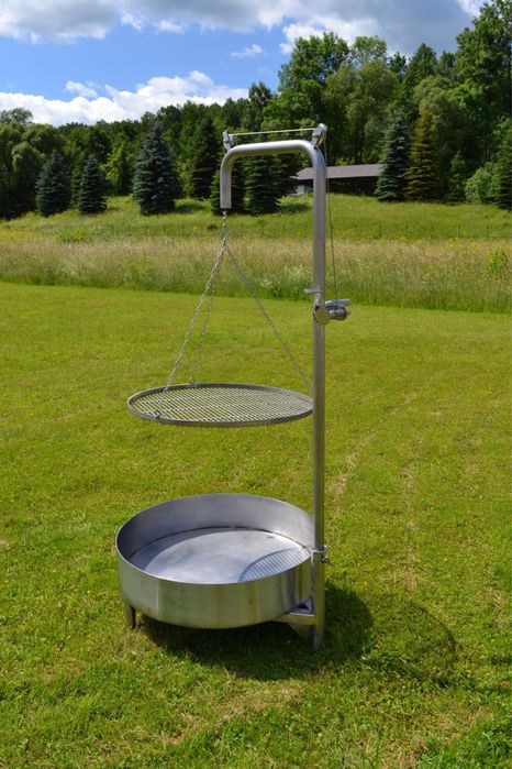 Grill ogrodowy ze stali nierdzewnej