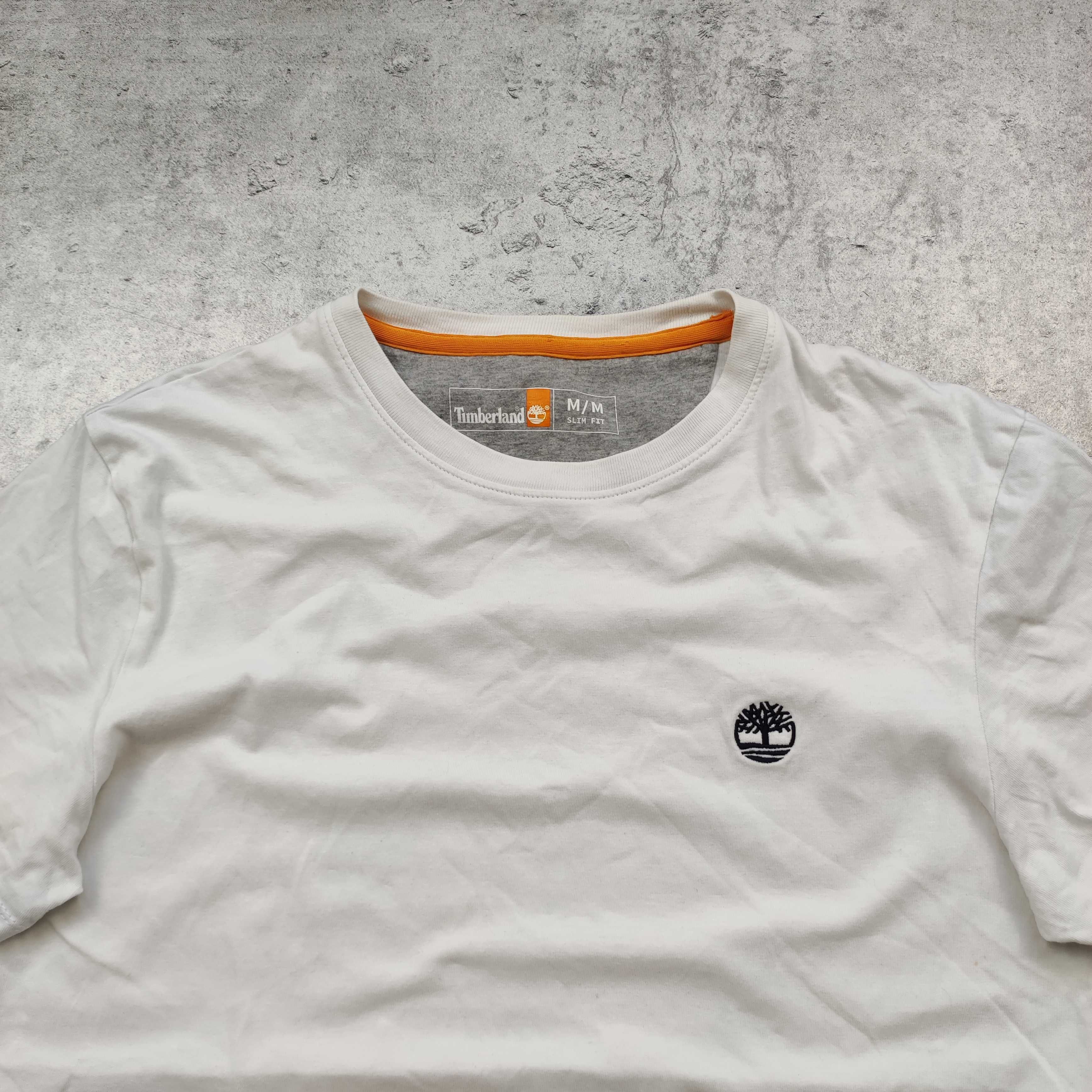 MĘSKA Elegancka PREMIUM Bawełna Casual Haft Logo Timberland Koszulka