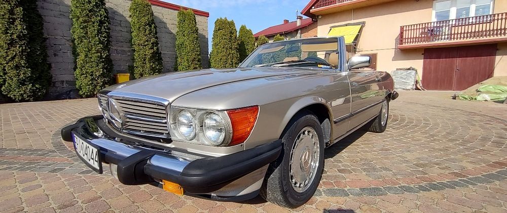 Mercedes R107 SL 560 bez rdzy zadbany możliwa zamiana