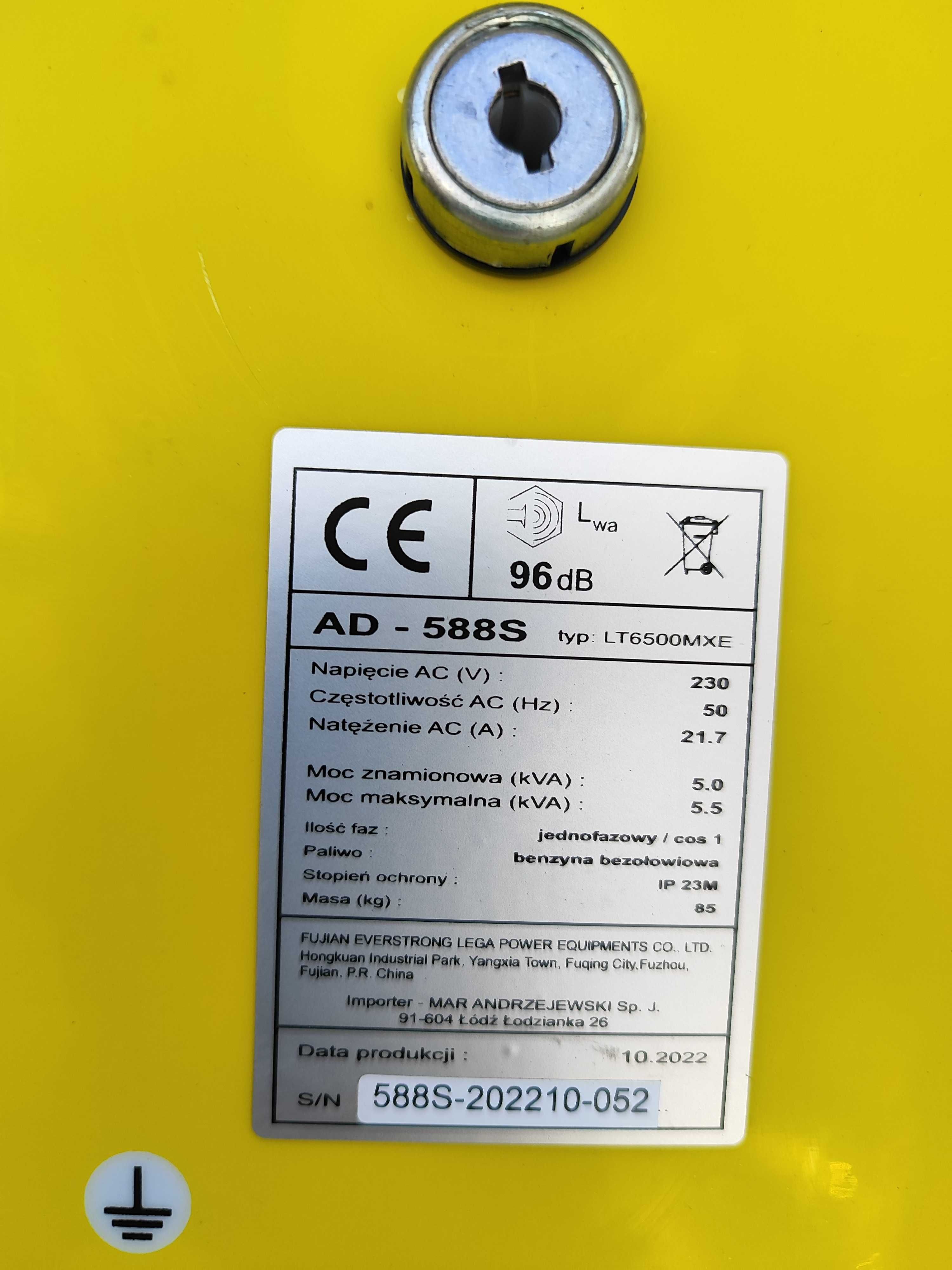 Agregat prądotwórczy Adler 5500 W Ad-588S