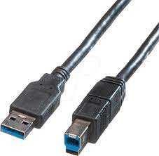 Zestaw : 2 x kabel do drukarki USB 3.0 (1m, 1,8m)