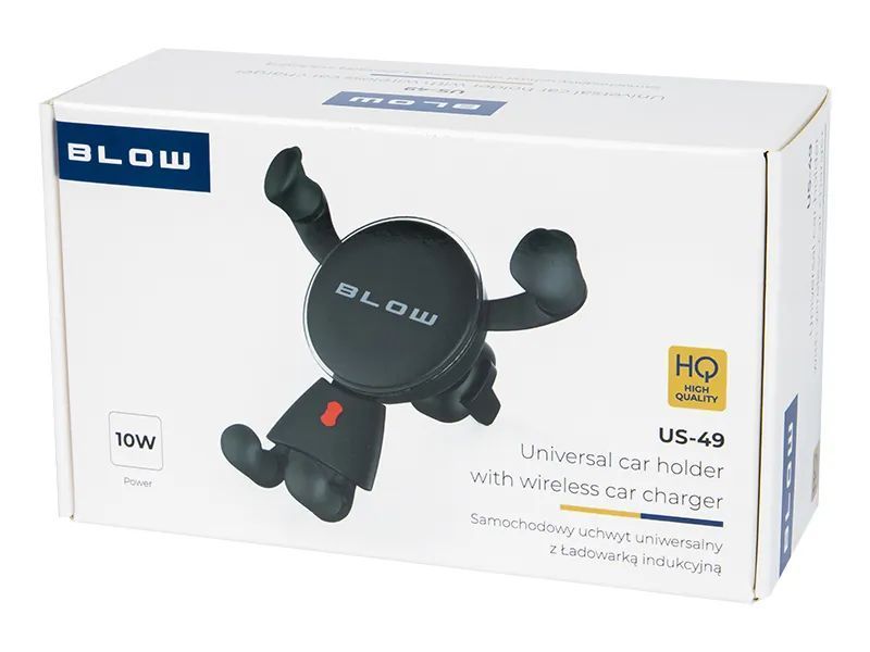 Grawitacyjny uchwyt samochodowy z ładowarką indukcyjną BLOW 75-349#