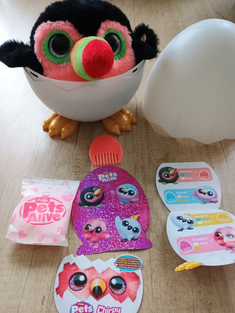 Pets Alive ZURU Chirpy Birds maskotka interaktywna wesołe ptaszki