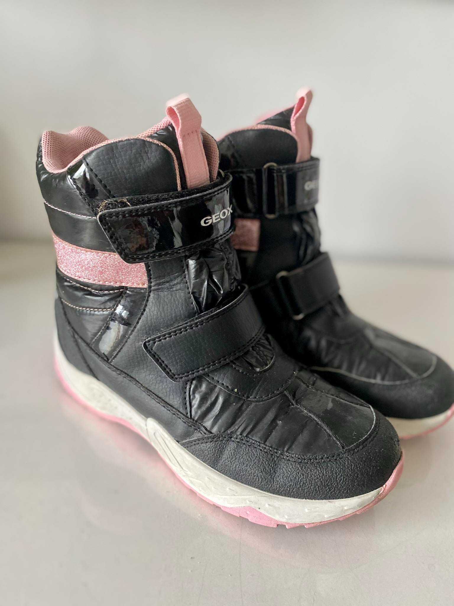 Geox Śniegowce Sentiero  Black/Pink rozmiar 37