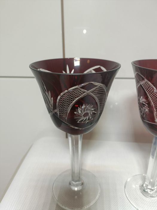 Kieliszki kryształowe z PRL