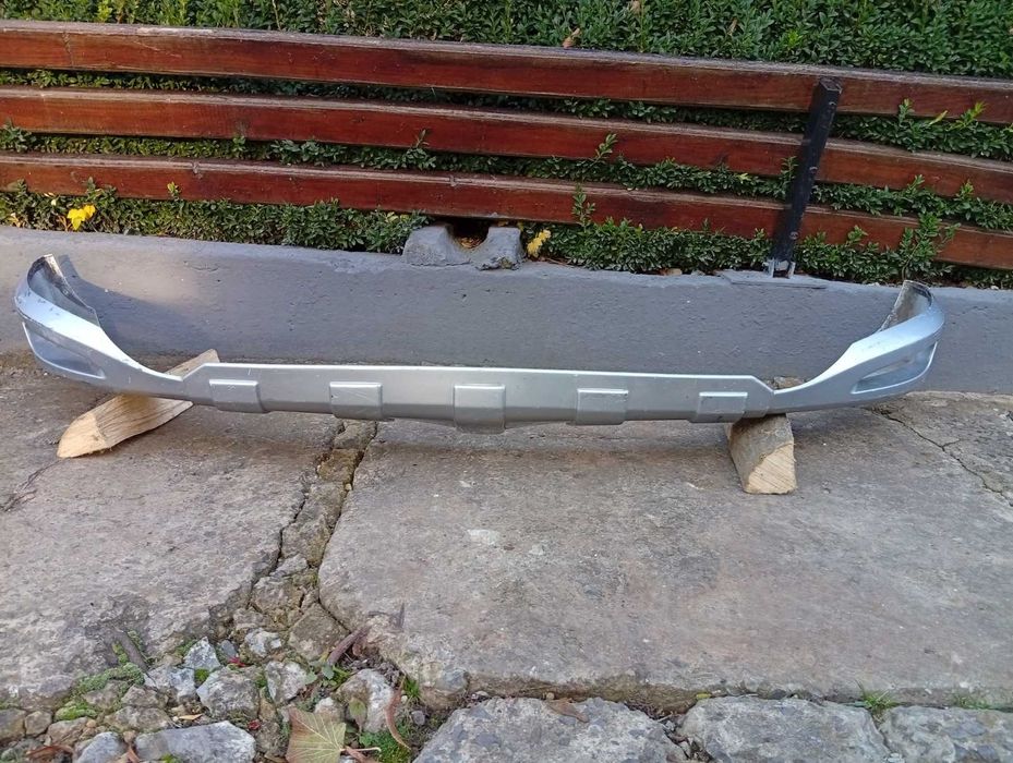 Накладка під передній бампер на Пежо 4007