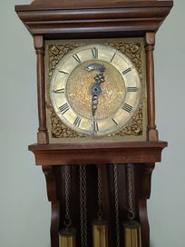 Kwadransowy zegar holenderski wiszący ścienny stary
