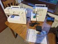 Maszyna do szycia Janome J3-24 + Overlock Singer 14SH754 – zestaw