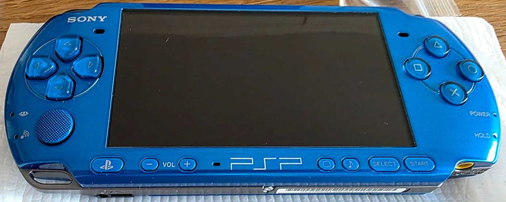 PSP 3000 Vibrant Blue, ARK-4, 64GB, stan kolekcjonerski