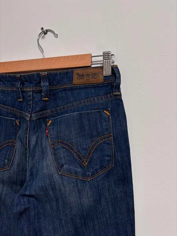 Levi's 629 W28 L32 Damskie Spodnie Jeansowe Bootcut Granatowe
