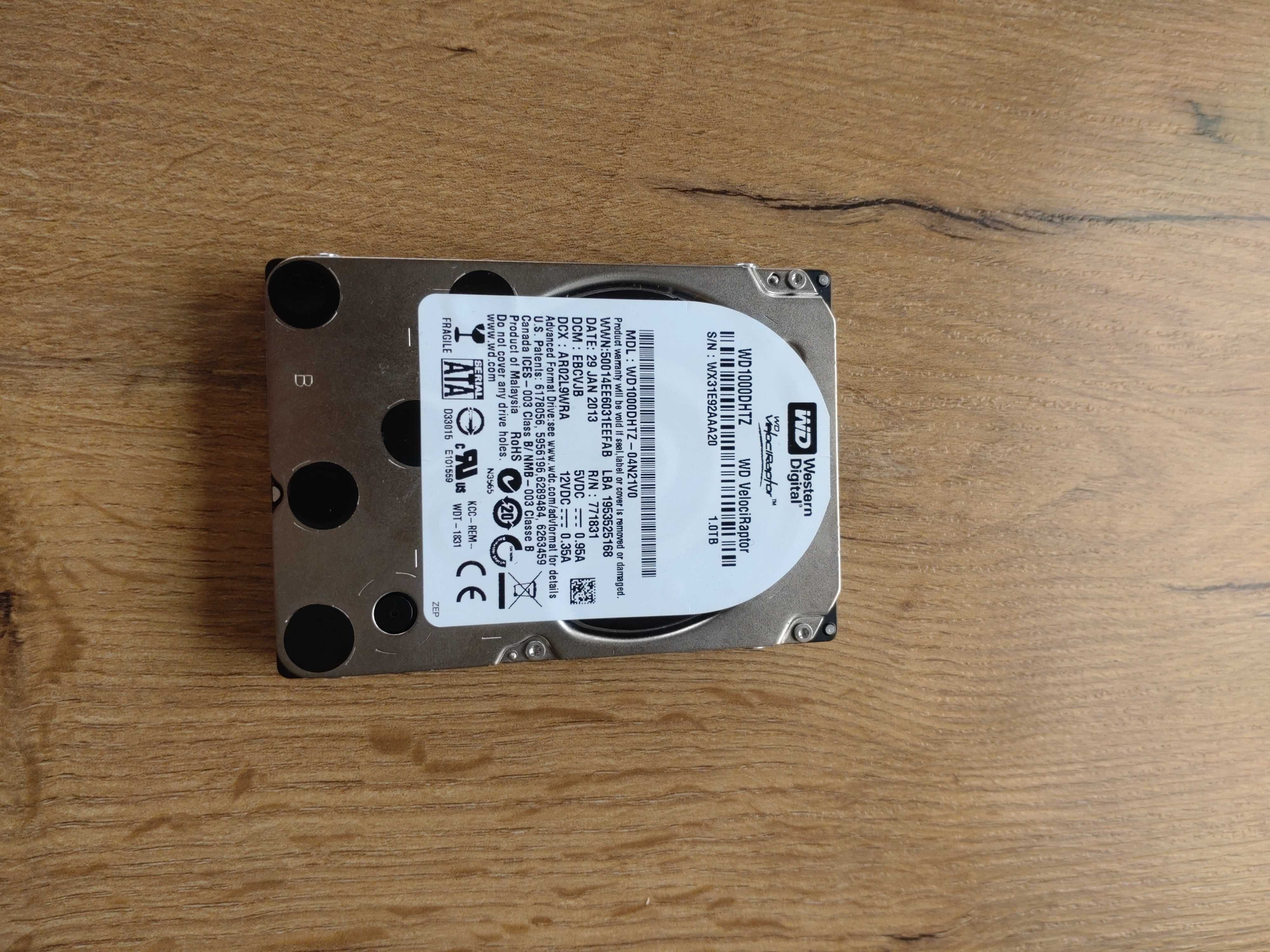 Dysk twardy WD VelociRaptor 1TB 10K SATA III 2.5'' WD1000DHTZ