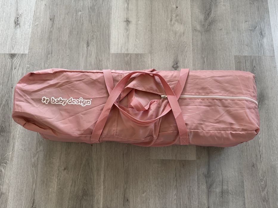 Łóżeczko turystyczne Simple Baby Design 08 RÓŻOWE