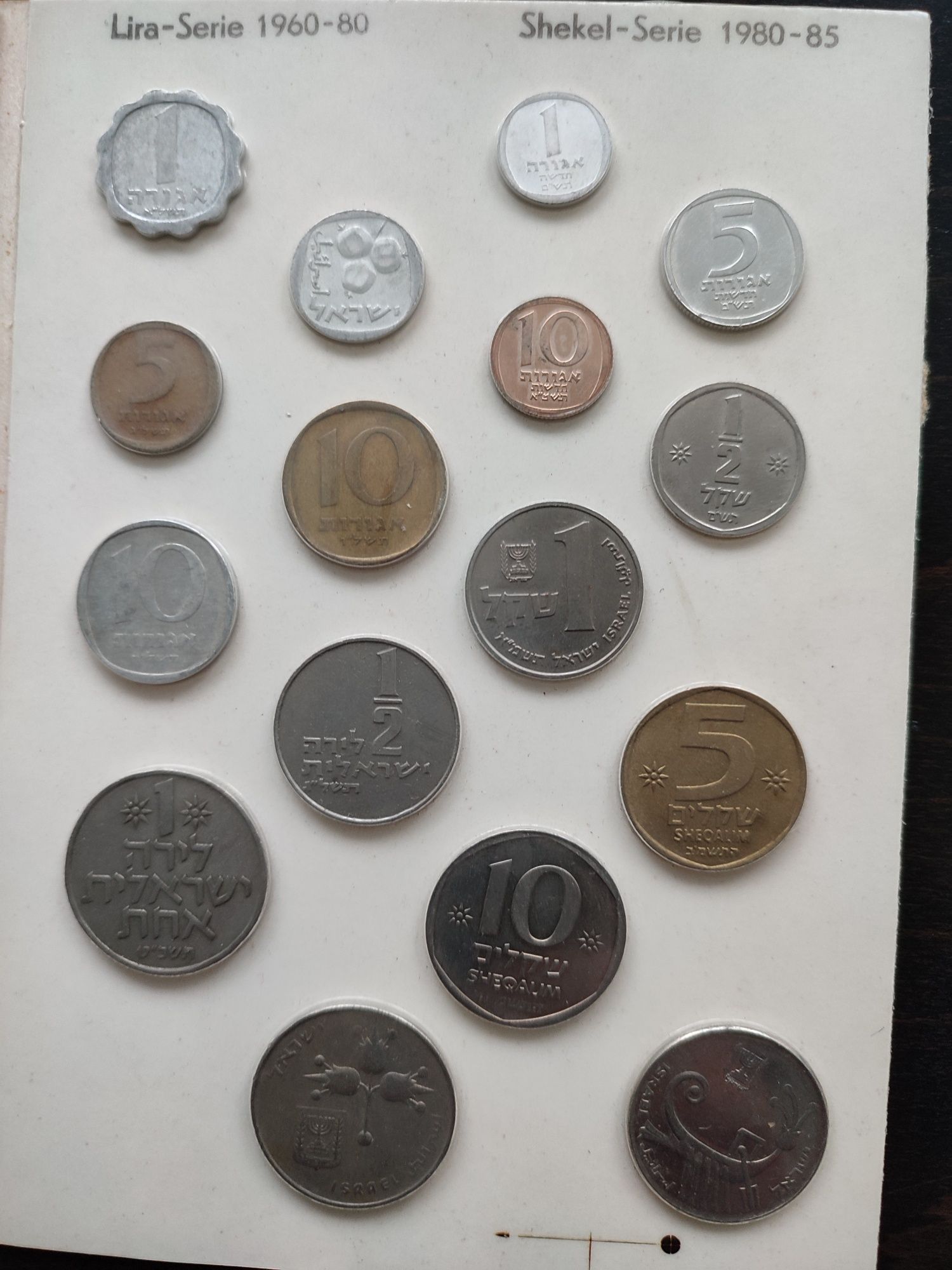 Monety Izraela oryginalnie zafoliowane
