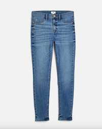 Джинсы River Island Blue Molly Mid Rise Skinny Jeans, XXL