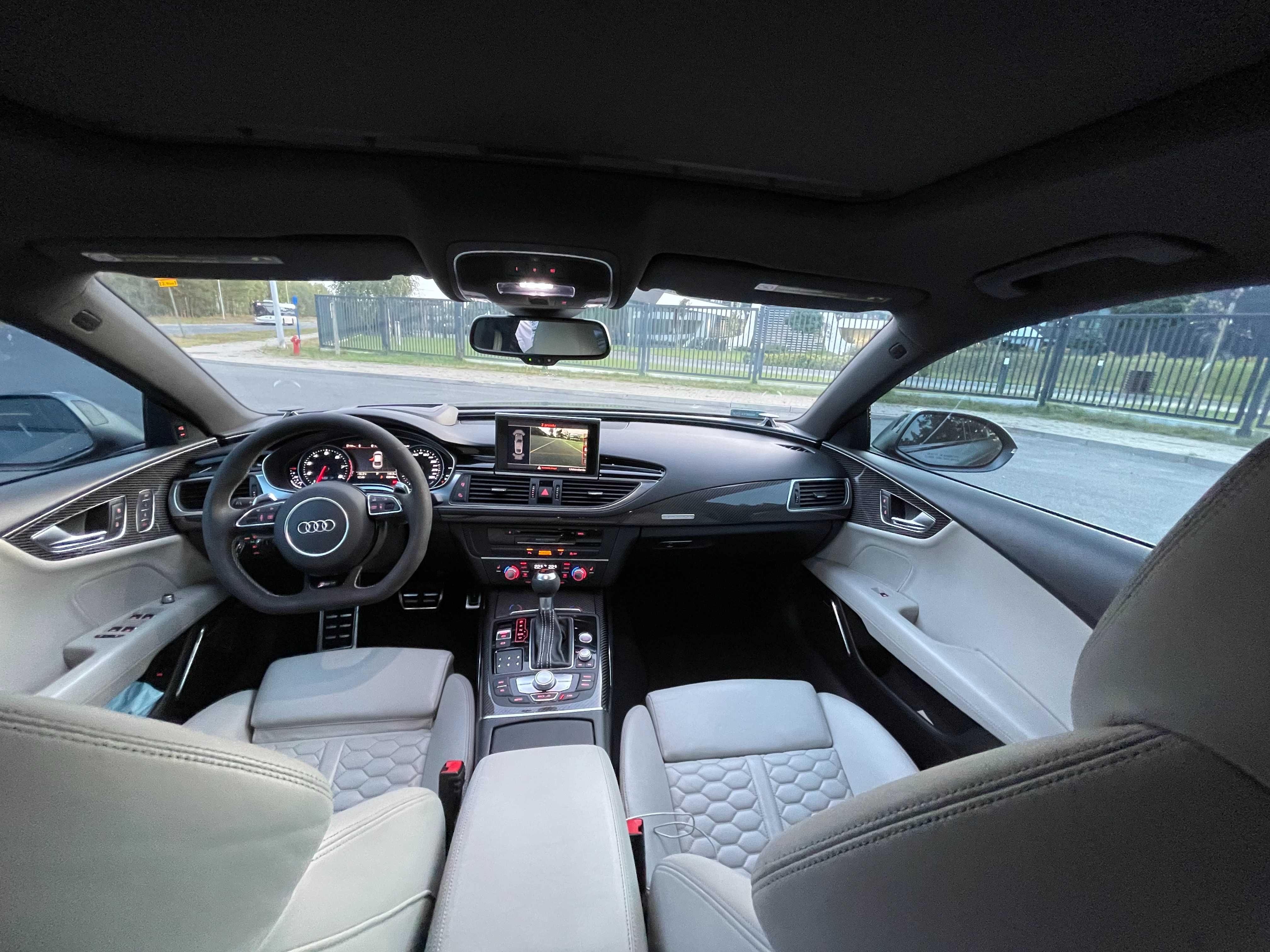 Audi RS7 4.0TFSI LIfti Matrix/Carbon/ACC/NV/Serwis/Szarymat21" Zamiana