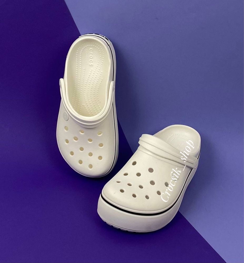 Crocs Crocband Platform Clog крокси платформа жіночі