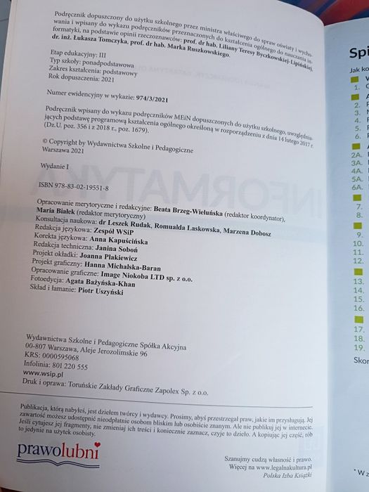 Informatyka 3 podręcznik