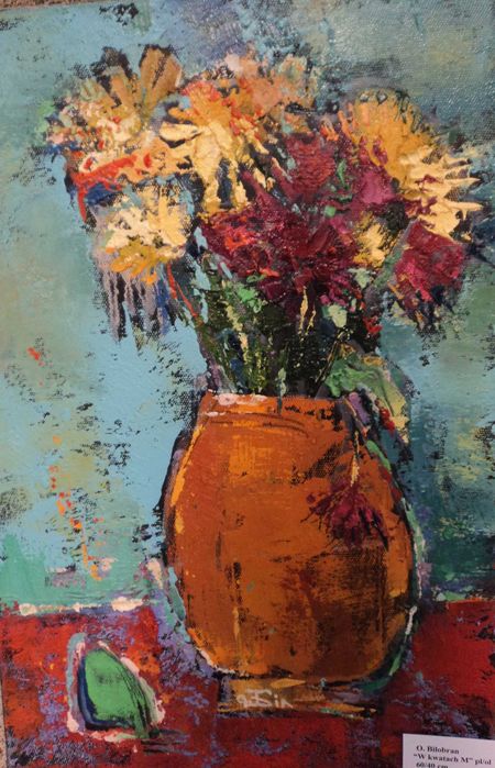 "Kwiaty Maroko"60/40 cm pl/ol 22r O. Bilobran