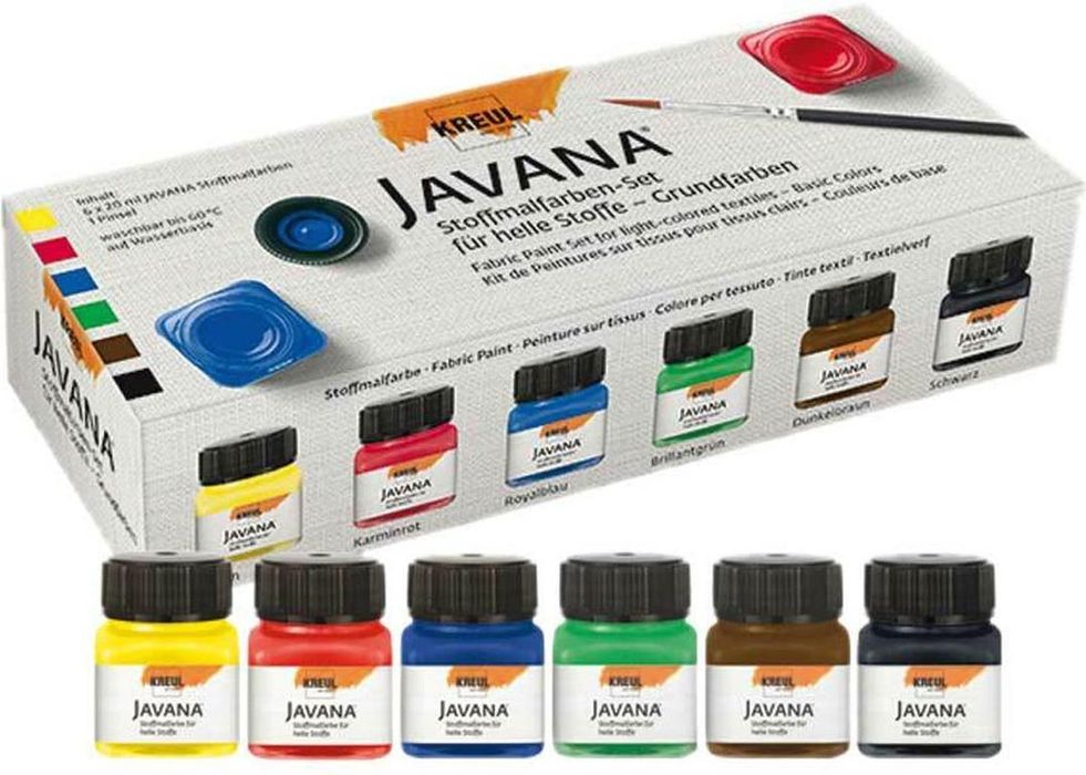 Zestaw farb do tkanin 6x20ml koszulek UBRAŃ butów