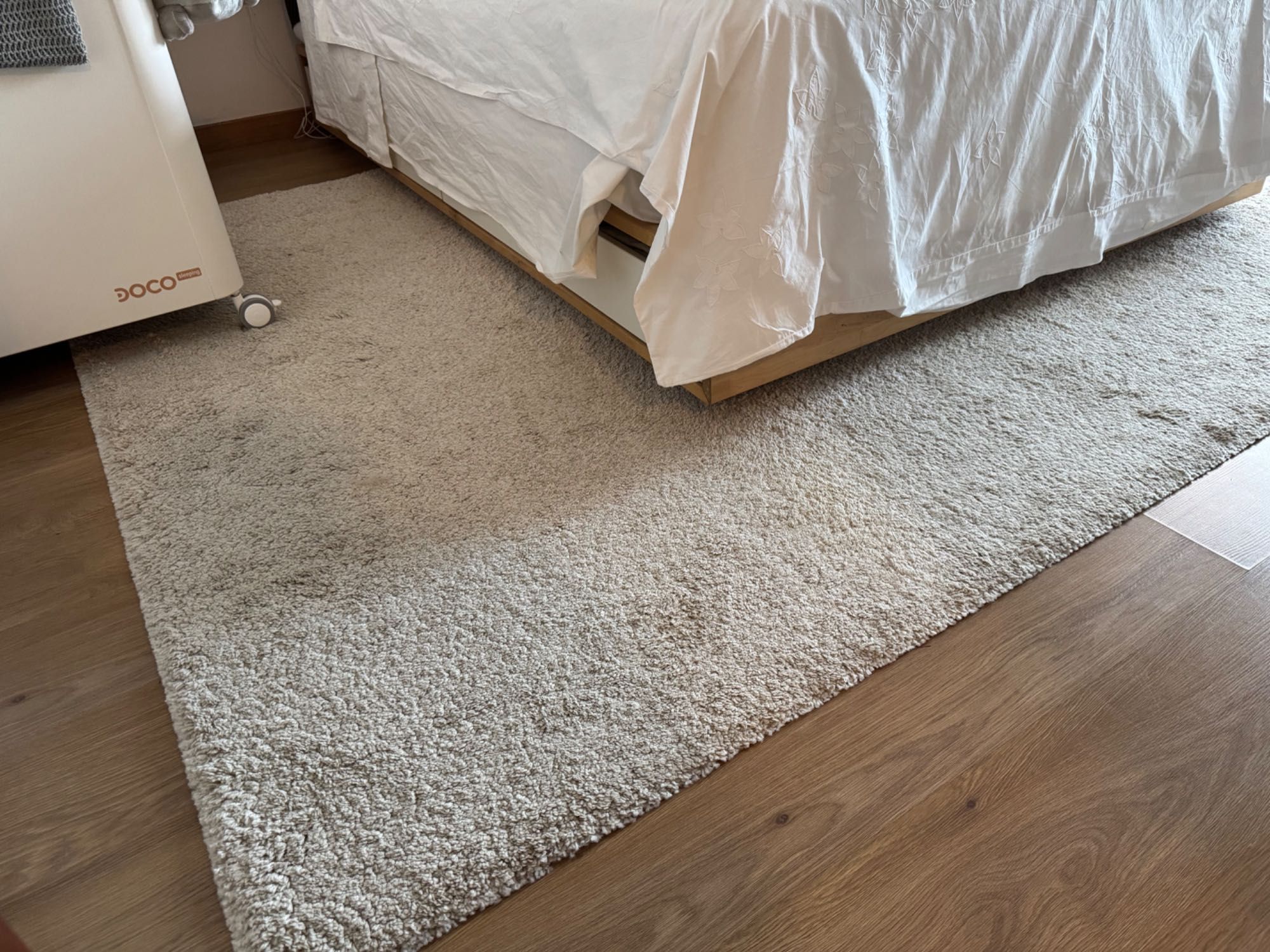 Tapete Ikea Branco-Bege Usado - 200x300cm