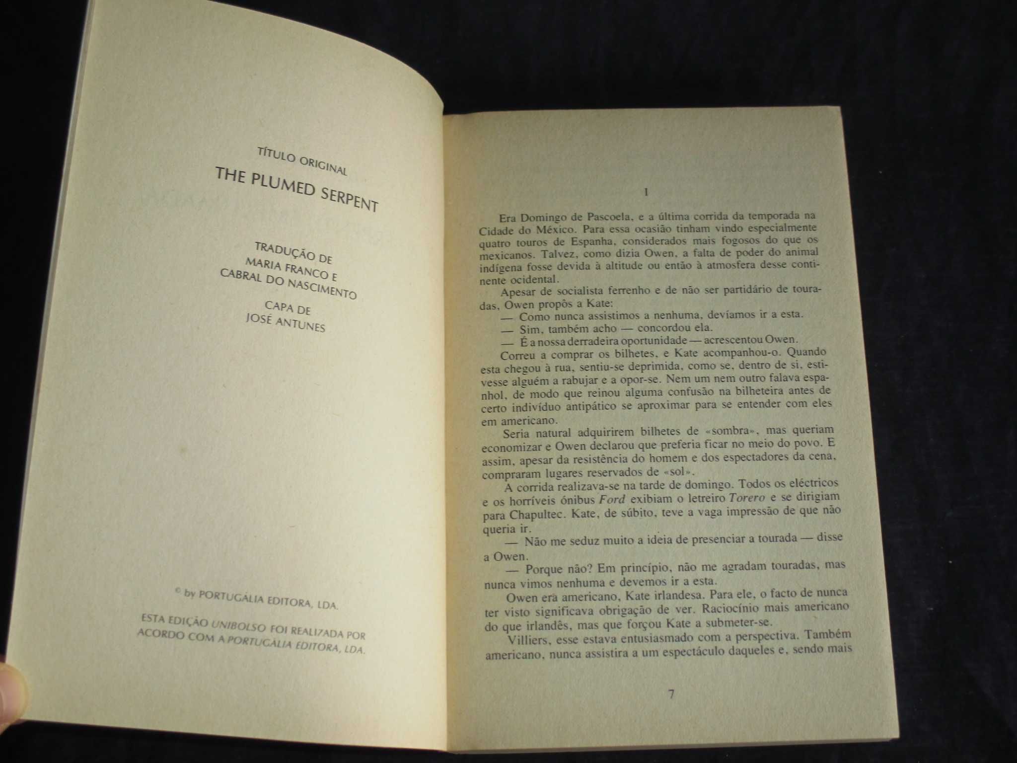 Livro A Serpente Emplumada D. H. Lawrence Unibolso