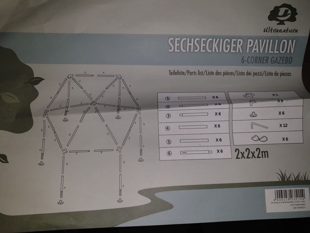 Pawilon 2x2x2m nowy