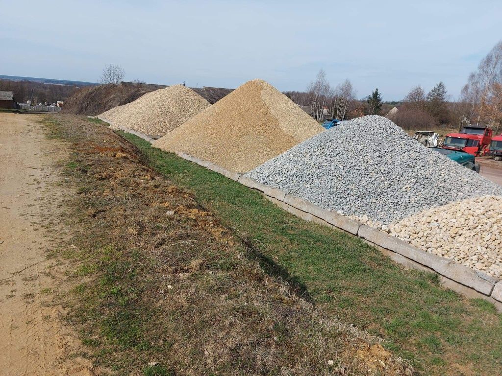 Kamień, kamień drogowy, kruszywa wszystkie frakcje Siewierz!