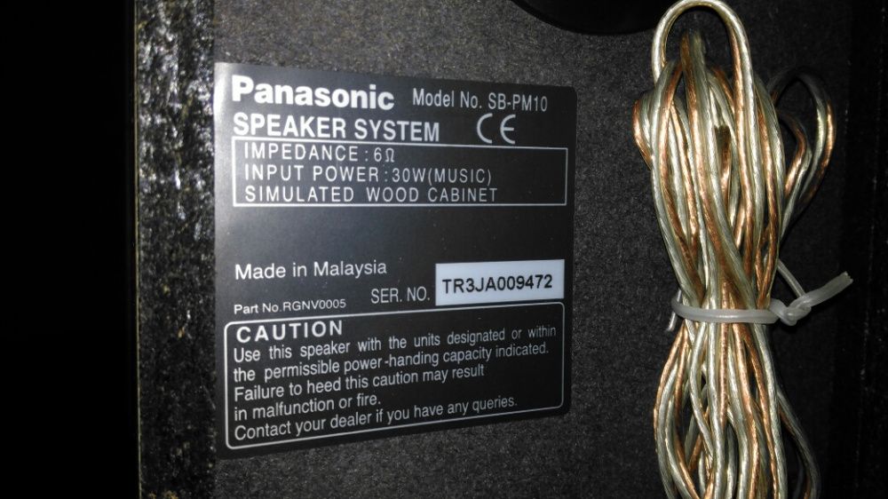 2 Colunas Panasonic Modelo SB - PM10