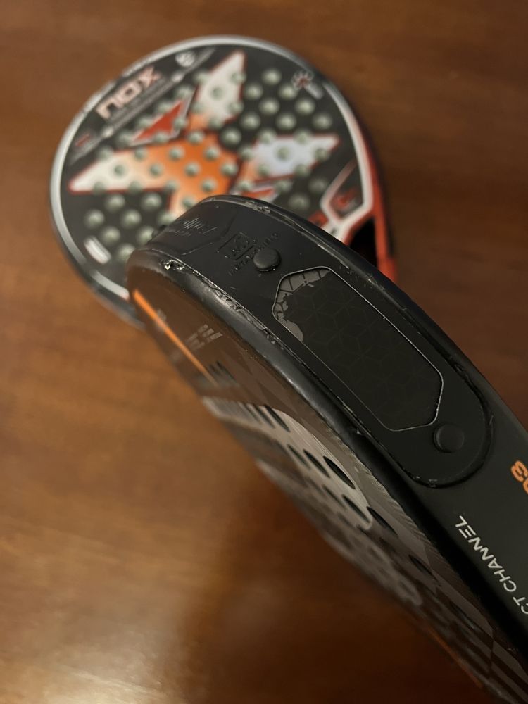 Raquetes padel Nox AT10 18k e Bullpadel Hack03