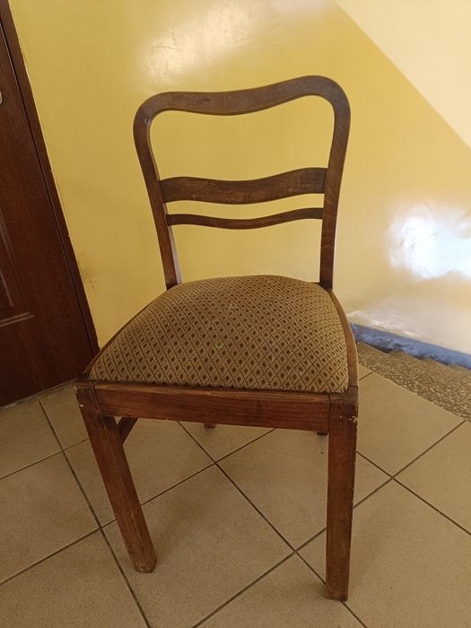 Krzesła stare lata 30 drewniane, antyk PRL